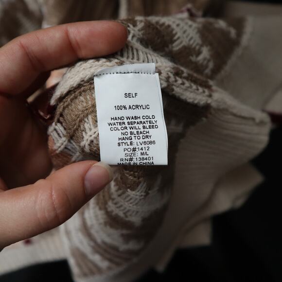 Tobi Womens Waterfall Cardigan Sweater Size M/L Aztec Southwestern Open Front - Picture 5 of 7